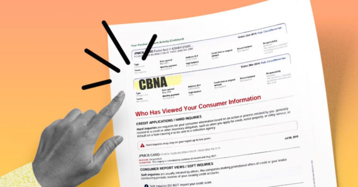 Why is the CBNA Credit Card on My Credit Report?
