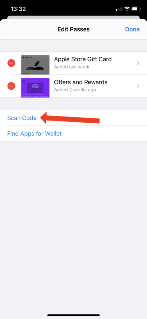 Accessing the Wallet App